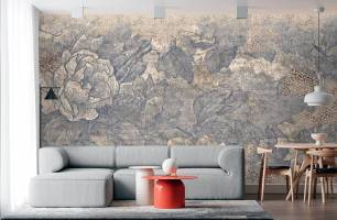 Wybierz Fototapeta kwiatowy wzór nadruk Tapeta w salonie na ścianę