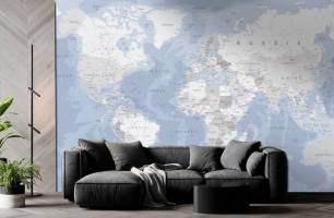 Wybierz Fototapeta Fioletowa mapa świata Mapa tapety świata na ścianę