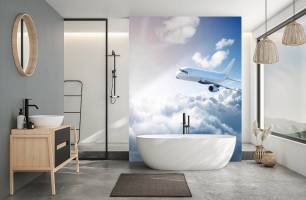 Wybierz Fototapeta Samolot  na niebie Korzeń tapety na ścianę