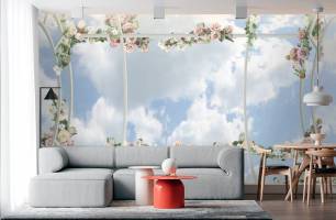 Wybierz Fototapeta kwiatowa fototapeta na sufit Mural ścienny do sufitu na ścianę