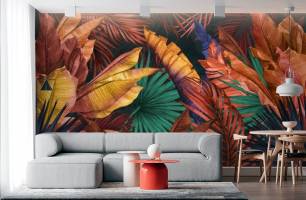 Wybierz Fototapeta Liścia w jeseniem kolorze  na ścianę