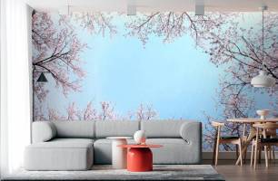 Wybierz Fototapeta korony drzew, kolor  na ścianę
