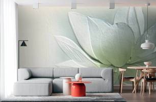 Wybierz Fototapeta płaskorzeźba lotos Tapeta w łazience na ścianę