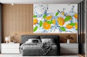 Wybierz Fototapeta do kuchni Pomarańcza Tapeta do kuchni na ścianę