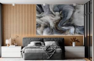 Wybierz Fototapeta Szara abstracja 3d Tapeta w salonie na ścianę