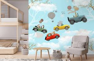 Wybierz Fototapeta latające samochody Fototapeta dla chłopca na ścianę