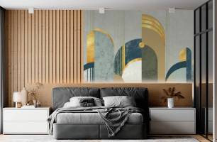 Wybierz Fototapeta wzór geometryczny Tapeta w salonie na ścianę