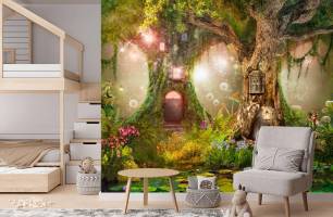 Wybierz Fototapeta Baśniowy las Tapety do pokoju dziecięcego na ścianę