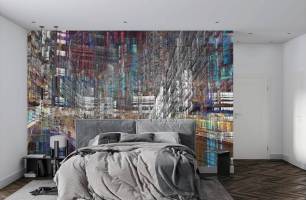 Wybierz Fototapeta 3D abstrakcyjne miasto kolorowe  na ścianę