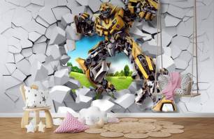 Wybierz Fototapeta Bumblebee 3D Tapety do pokoju dziecięcego na ścianę