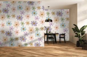 Wybierz Fototapeta Kolorowy kwiaty Miejsce inspiracji na ścianę