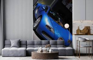 Wybierz Fototapeta niebieski Bugatti Veyron  na ścianę