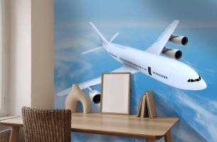 Wybierz Tapeta Samolot w chmurach Korzeń tapety na ścianę
