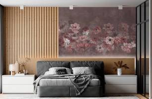 Wybierz Fototapeta Eleganskie kwiaty dizajnerskie Tapeta do kuchni na ścianę