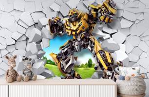 Wybierz Fototapeta Bumblebee 3D Tapety do pokoju dziecięcego na ścianę