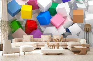 Wybierz Fototapeta kolorowe kostki Fototapety 3D na ścianę