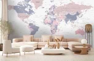 Wybierz Fototapeta Mapa świata Mapa tapety świata na ścianę