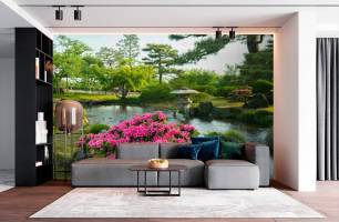 Wybierz Fototapeta ogród japoński Mural ścienny na korytarzu na ścianę