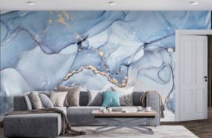 Wybierz Fototapeta Niebesky marmur Tapeta w sypialni na ścianę