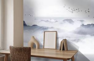 Wybierz Fototapeta góry mgliste Abstrakcja tapety na ścianę