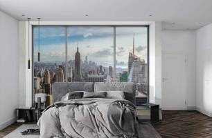 Wybierz Fototapeta Nowy Jork z okna Tapeta do biura na ścianę