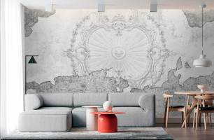 Wybierz Fototapeta Klasyczna szara ściana Tapeta w sypialni na ścianę