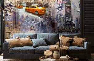 Wybierz Fototapeta NYC vibes Wieczne wakacje na ścianę