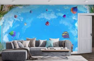 Wybierz Fototapeta Balony na sufit Mural ścienny do sufitu na ścianę