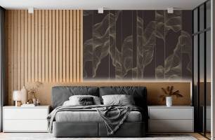 Wybierz Fototapeta Brązowa abstracja Tapeta w salonie na ścianę