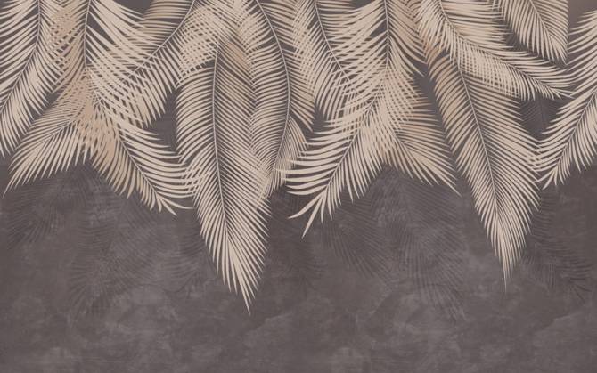 Fototapeta Liścia brązowe z sufitu