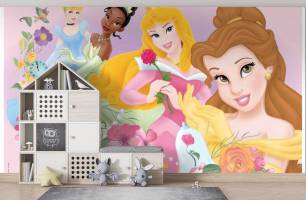 Wybierz Fototapeta Cztery księżniczki Tapety do pokoju dziecięcego na ścianę