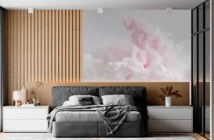 Wybierz Fototapeta Rozowy dym Tapeta w sypialni na ścianę