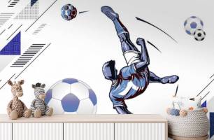 Wybierz Fototapeta Piłkarz dla nastolatek Tapety do pokoju dziecięcego na ścianę