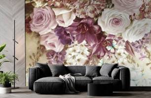 Wybierz Fototapeta Kwiaty z sufitu Bukiet kwiatów na ścianę