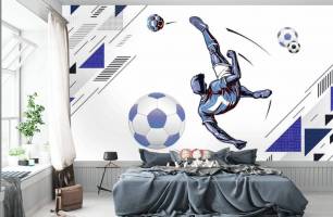 Wybierz Fototapeta Piłkarz dla nastolatek Tapety do pokoju dziecięcego na ścianę