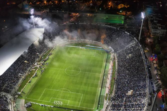 Fototapeta widok z góry stadionu