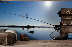Wybierz Tapeta łowienie ryb na rzece Sportowe tapety na ścianę