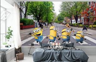 Wybierz Fototapeta Minionki jako beatles Tapety do pokoju dziecięcego na ścianę