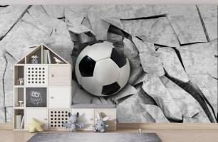 Wybierz Fototapeta piłka nożna 3D Kolekcja tapet piłkarskich na ścianę