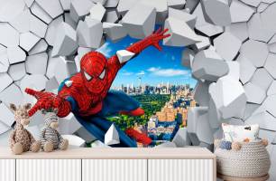 Wybierz Fototapeta Spiderman 3D Fototapeta dla chłopca na ścianę