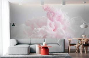 Wybierz Fototapeta Rozowy dym Tapeta w sypialni na ścianę