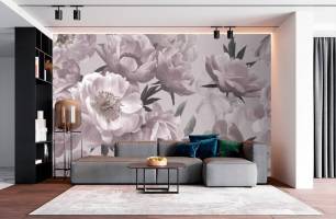 Wybierz Fototapeta Kwiaty Tapeta w salonie na ścianę
