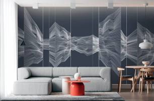 Wybierz Fototapeta Abstrakcja w stylu Art linii Tapeta w salonie na ścianę
