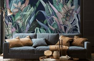 Wybierz Fototapeta Tropikalne liścia Miejsce inspiracji  na ścianę