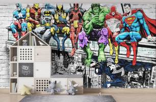 Wybierz Fototapeta Superbohaterowie  na ścianę