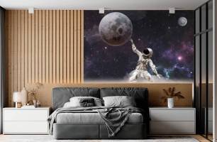 Wybierz Fototapeta Przestrzen kosmyczna Tapeta w sypialni na ścianę
