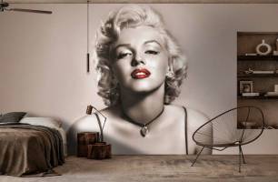 Wybierz Fototapeta Marylin Monroe Styl vintage na ścianę