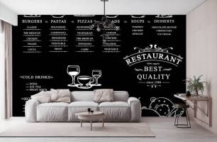 Wybierz Fototapeta menu restauracji  na ścianę