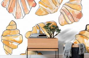 Wybierz Fototapeta Croissant do pokoju kuchni Tapeta do kuchni na ścianę