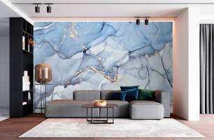 Wybierz Fototapeta Niebesky marmur Tapeta w sypialni na ścianę